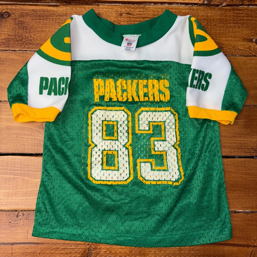 Vintage Green Bay Packers Kids Toddler 4/5 Jersey Sears NFL #83 John Jefferson